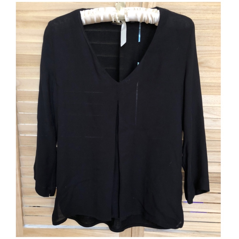 MASSIMO DUTTI top, XS, Black